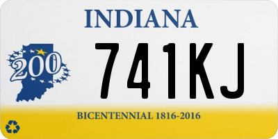 IN license plate 741KJ