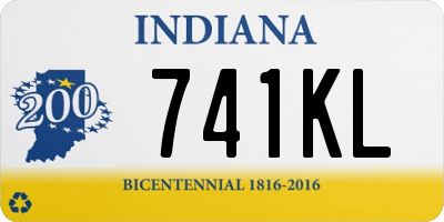 IN license plate 741KL