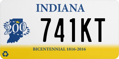 IN license plate 741KT