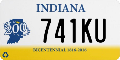 IN license plate 741KU