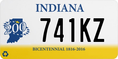 IN license plate 741KZ