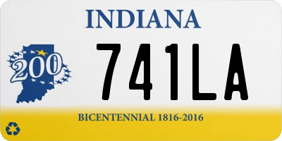 IN license plate 741LA