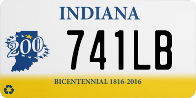 IN license plate 741LB