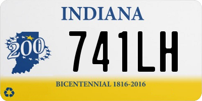 IN license plate 741LH