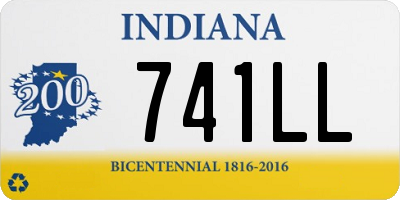 IN license plate 741LL