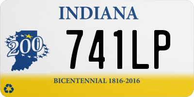 IN license plate 741LP