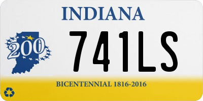 IN license plate 741LS