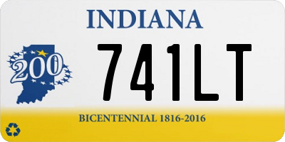 IN license plate 741LT