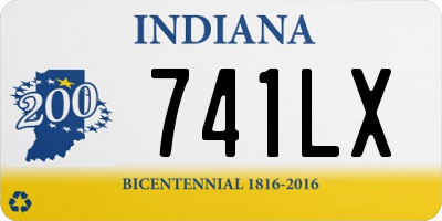 IN license plate 741LX