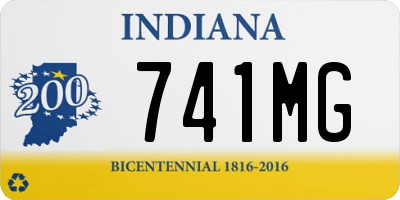 IN license plate 741MG