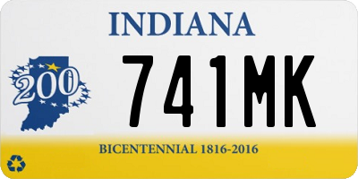 IN license plate 741MK