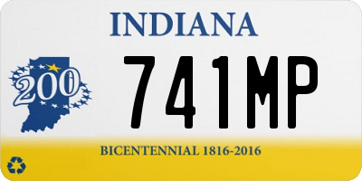 IN license plate 741MP