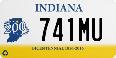 IN license plate 741MU