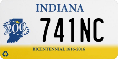 IN license plate 741NC