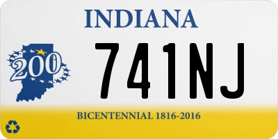 IN license plate 741NJ