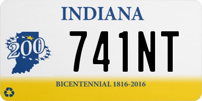 IN license plate 741NT