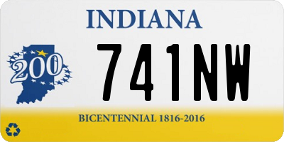 IN license plate 741NW