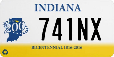 IN license plate 741NX