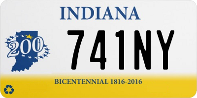 IN license plate 741NY