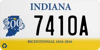 IN license plate 741OA