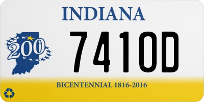 IN license plate 741OD