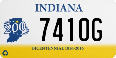 IN license plate 741OG
