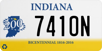 IN license plate 741ON