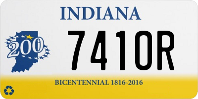 IN license plate 741OR