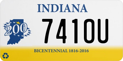 IN license plate 741OU