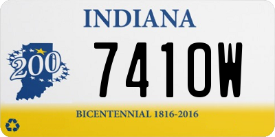 IN license plate 741OW