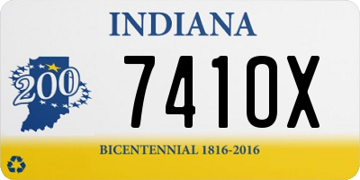 IN license plate 741OX