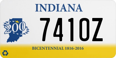 IN license plate 741OZ