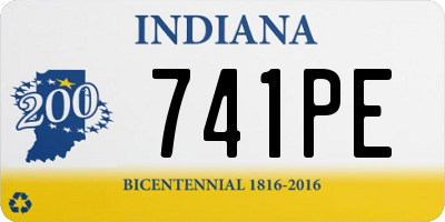 IN license plate 741PE