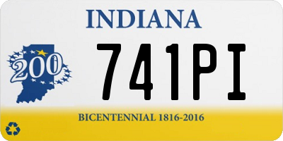 IN license plate 741PI
