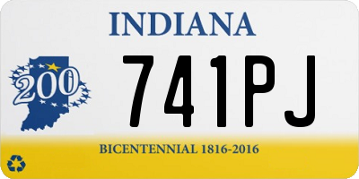IN license plate 741PJ