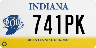 IN license plate 741PK