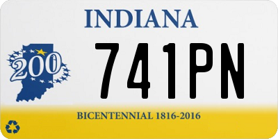 IN license plate 741PN