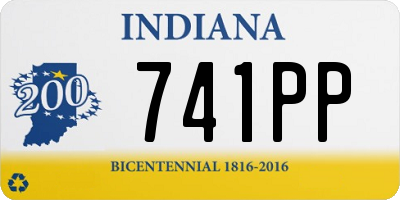 IN license plate 741PP