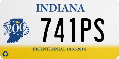 IN license plate 741PS