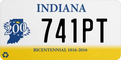 IN license plate 741PT