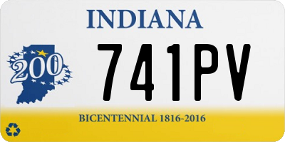 IN license plate 741PV