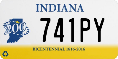 IN license plate 741PY