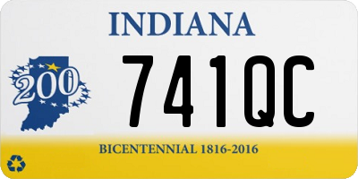 IN license plate 741QC