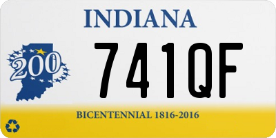 IN license plate 741QF