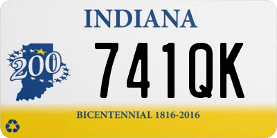 IN license plate 741QK