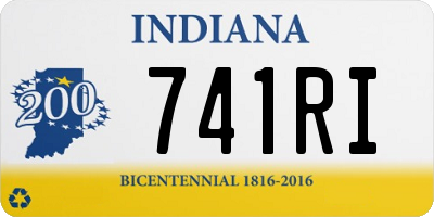 IN license plate 741RI