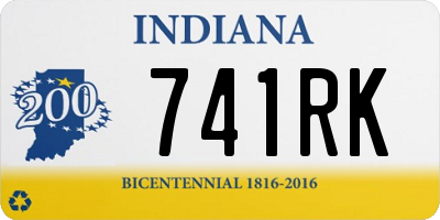 IN license plate 741RK