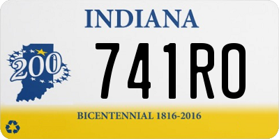 IN license plate 741RO