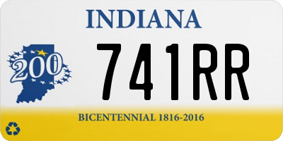 IN license plate 741RR