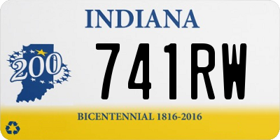 IN license plate 741RW